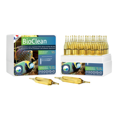 Prodibio Bioclean Fresh&Salt, н-р добавок для мор. и пресноводного акв.  (BIO DIGEST+ BIOPTIM) 30 шт